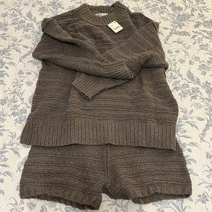 NWOT Free People Malibu Surf Set - size S color grey